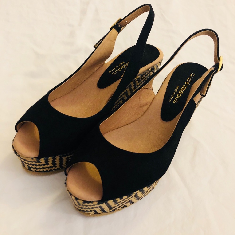 Andre Assous Wedge Slingback Sandals